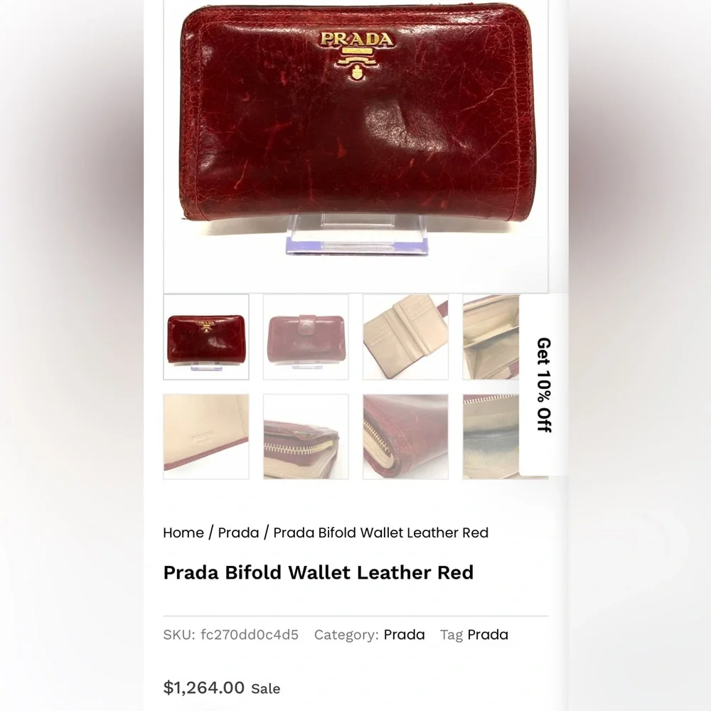 PRADA - Rare Compact Wallet - Picture 13 of 13